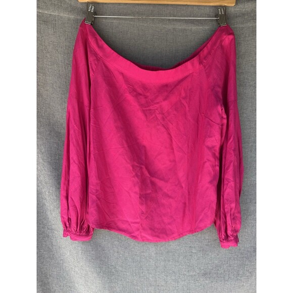 NWT ANTHROPOLOGIE FLOREAT pink off shoulder blouse size 6p - Picture 10 of 10